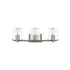 Applique de salle de bain Perry Quoizel Lighting PRY8624AN 300W 3 lumières nickel antique