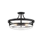 Plafonnier semi-encastré Outpost Quoizel Lighting QF3419PN 400W 4 lumières bronze palladien
