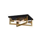 Plafonnier Brunson Quoizel Lighting QFL5353AB 400W 4 lumières laiton vieilli
