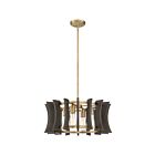 Suspendu Cordelia Quoizel Lighting QOP5196AB 400W 4 lumières laiton vieilli