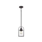 Mini suspendu Payson Quoizel Lighting QPP2781WT 100W 1 lumière bronze occidental
