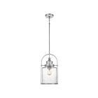 Mini suspendu Payson Quoizel Lighting QPP2782BN 100W 1 lumière nickel brossé
