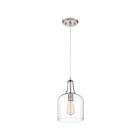 Mini suspendu Anson Quoizel Lighting QPP3402BN 100W 1 lumière nickel brossé