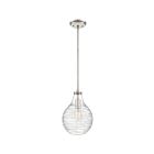 Mini suspendu Genie Quoizel Lighting QPP4019BN 100W 1 lumière nickel brossé