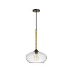 Mini suspendu Merino Quoizel Lighting QPP4033TK 100W 1 lumière bronze terni