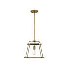 Mini suspendu Cardiff Quoizel Lighting QPP5344WS 100W 1 lumière laiton patiné