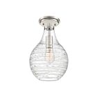 Plafonnier semi-encastré Genie Quoizel Lighting QSF4019BN 100W 1 lumière nickel brossé