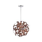 Suspendu Ribbons Quoizel Lighting RBN2817SG 200W 5 lumières cuivre satiné