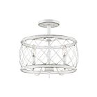 Plafonnier semi-encastré Dury Quoizel Lighting RDY1714AWH 180W 3 lumières blanc antique
