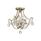 Plafonnier semi-encastré Regent Quoizel Lighting REG1716VG 240W 4 lumières or vintage