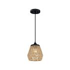 Mini suspendu Romain Quoizel Lighting RMI1509EK 75W 1 lumière terre noire