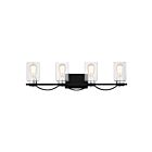 Applique de salle de bain Salem Quoizel Lighting SLE8630MBK 400W 4 lumières noir mat