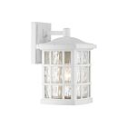 Lanterne d'extérieur Stonington Quoizel Lighting SNN8408W 100W 1 lumière lustre blanc
