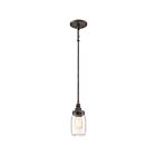 Mini suspendu Squire Quoizel Lighting SQR1504RK 100W 1 lumière noir rustique