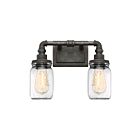 Applique de salle de bain Squire Quoizel Lighting SQR8602RK 200W 2 lumières noir rustique