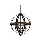 Suspendu Siren Quoizel Lighting SRN5208MK 480W 8 lumières marcado noir