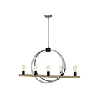 Chandelier pour îlot Sterling Quoizel Lighting STG540BN 500W 5 lumières nickel brossé