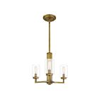 Suspendu Sunburst Quoizel Lighting SUN2815WS 180W 3 lumières laiton patiné