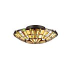 Plafonnier Reed Quoizel Lighting TF1408SVB 150W 2 lumières bronze d'époque