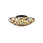Plafonnier Graham Quoizel Lighting TF1409SVB 150W 2 lumières bronze d'époque