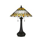 Lampe de table Maddow Quoizel Lighting TF5211TVB 150W 2 lumières bronze d'époque