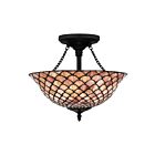 Plafonnier semi-encastré Ursa Quoizel Lighting TF5329MBK 200W 2 lumières noir mat