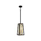 Mini suspendu Sierra Quoizel Lighting TF5332MBK 100W 1 lumière noir mat
