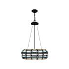 Suspendu Shanghai Quoizel Lighting TF5334MBK 300W 3 lumières noir mat