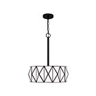 Suspendu Jakarta Quoizel Lighting TF5335MBK 300W 3 lumières noir mat