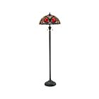 Lampe de plancher Larissa Quoizel Lighting TF879F 200W 2 lumières bronze d'époque