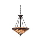 Suspendu Stephen Quoizel Lighting TFST2822VB 400W 4 lumières bronze d'époque
