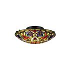 Plafonnier Violets Quoizel Lighting TFVT1617VB 150W 2 lumières bronze d'époque