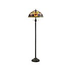 Lampe de plancher Violets Quoizel Lighting TFVT9362VB 200W 2 lumières bronze d'époque