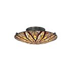 Plafonnier Victory Quoizel Lighting TFVY1400VA 120W 2 lumières bronze vaillant
