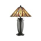 Lampe de table Victory Quoizel Lighting TFVY6325VA 200W 2 lumières bronze vaillant