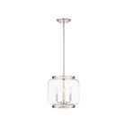 Mini suspendu Tapley Quoizel Lighting TPY1512PK 180W 3 lumières nickel poli