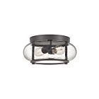Plafonnier Trilogy Quoizel Lighting TRG1612OZ 150W 2 lumières bronze ancien