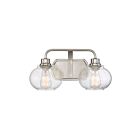 Applique de salle de bain Trilogy Quoizel Lighting TRG8602BN 120W 2 lumières nickel brossé