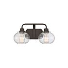Applique de salle de bain Trilogy Quoizel Lighting TRG8602OZ 120W 2 lumières bronze ancien
