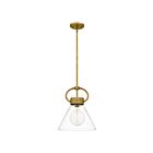 Mini suspendu Webster Quoizel Lighting WBS1512WS 100W 1 lumière laiton patiné
