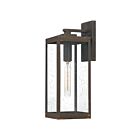 Lanterne d'extérieur Westover Quoizel Lighting WVR8406IZ 100W 1 lumière bronze industriel
