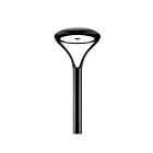Rab Design SKY2S-LED80A40-H-VK-SD-BLK-DIM-PT2A-SP10 Noir Lumière de la poste Wattage et CCT Sélectionnable