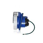 Leviton 530R9WLEV Prise à broche et manchon 30 A - Bleu 