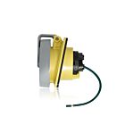 Leviton 330R4WLEV Prise à broche et manchon 30 A - Jaune 
