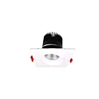 Lumière récupérée par le cardan 3.5″ Reno Lighting RENO-LED-AURA-35-S12W-5CCT-WH-SQ Blanc 