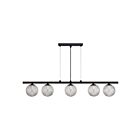 Lustre Renwil Chandra LPC4419 17.5W 5-Lumières Noir mat