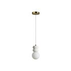 Suspendu Renwil Candra LPC4439 1-Lumière Blanc gravé