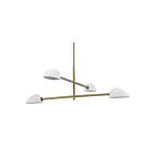 Renwil Tulla LPC4473 4-Lumières Champagne 140W Lustre à tige