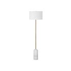 Renwil Acoma LPF3144 Laiton brossé antique 100W Lampe sur pied