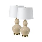 Set de lampes à poser Renwil Jesula LPT1238-SET2 200W 2-Lumières Laiton antique